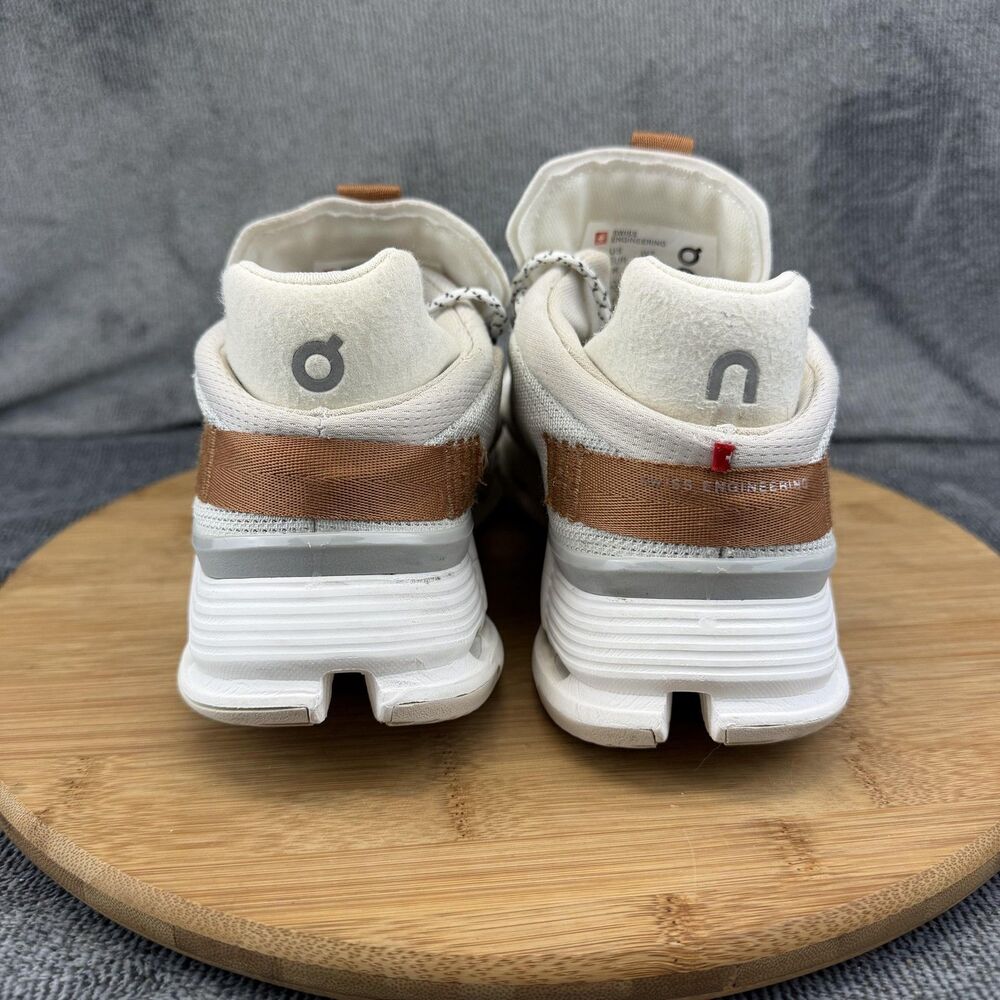 On Cloudnova Shoes Womens Size 7 White CloudTec Running Sneakers Athletic - Picture 4 of 14
